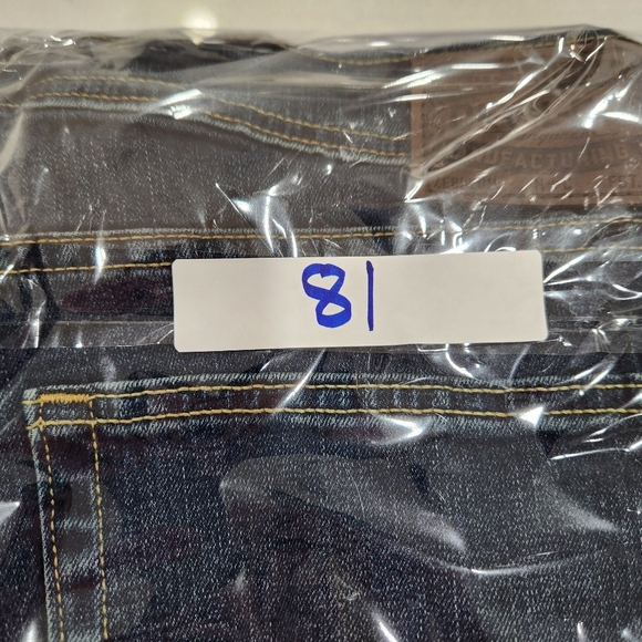 Devil Dog Jeans Dungarees Dark Blue Wash Straight Stretch Denim Mens 36x30 - Picture 15 of 15